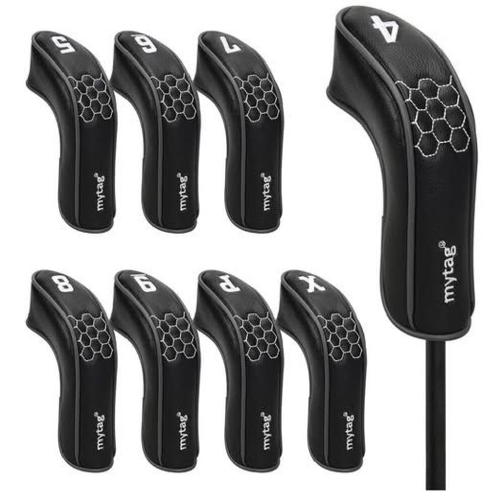 BRAND NEW mytag 8PCS Golf Hybrid Iron Covers Set, Knit Hybrid Head Covers